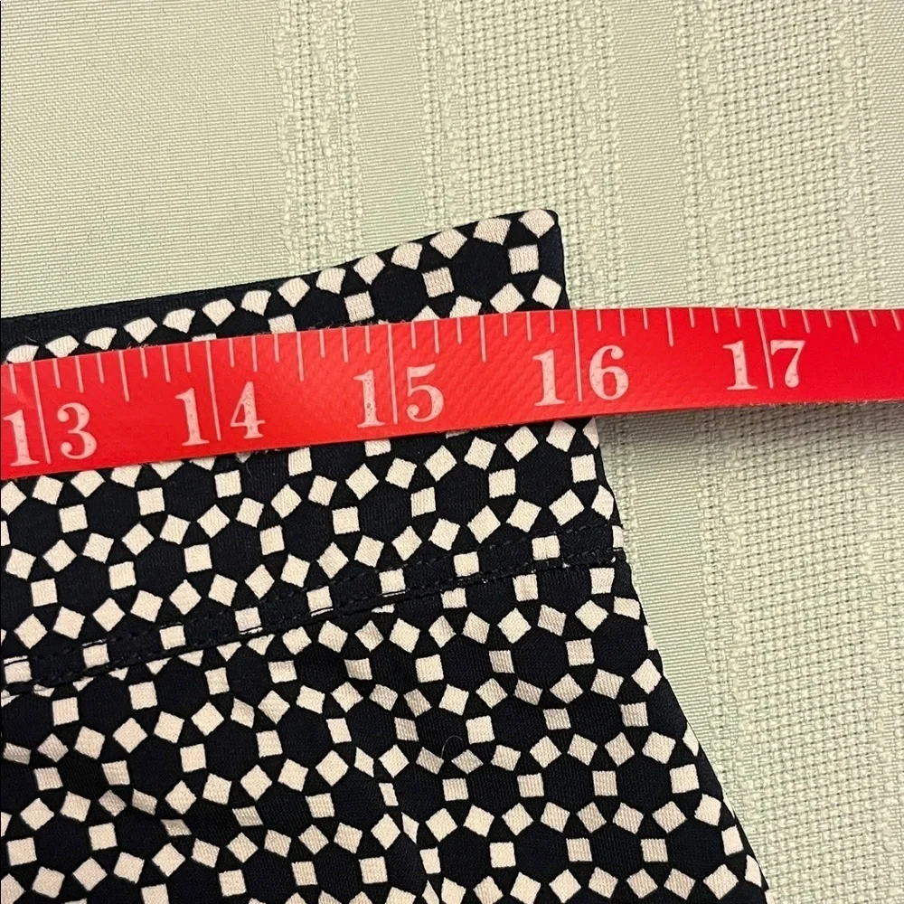Max Edition Navy and White Geometric Pants size L